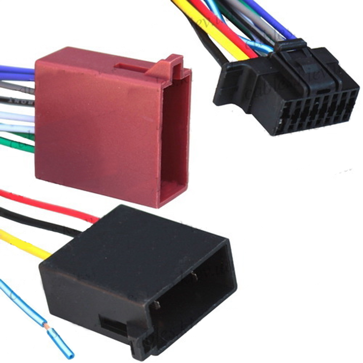 Переходник автомагнитолы ISO 456008 SONY - ISO с кабелем 20см, фото