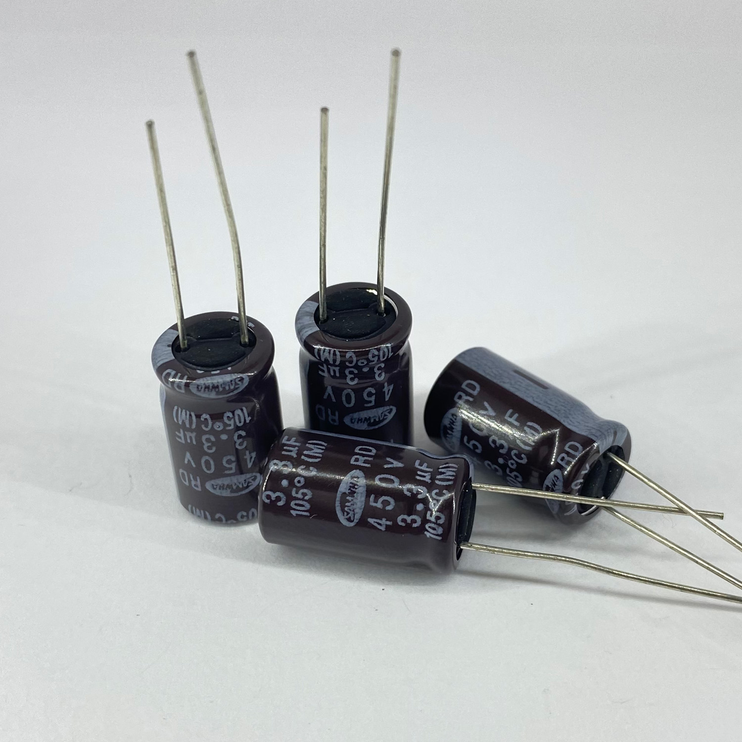 Электролитические конденсаторы 3,3 мкф x 450 В - 10x16 мм 105 °C SAMWHA, фото