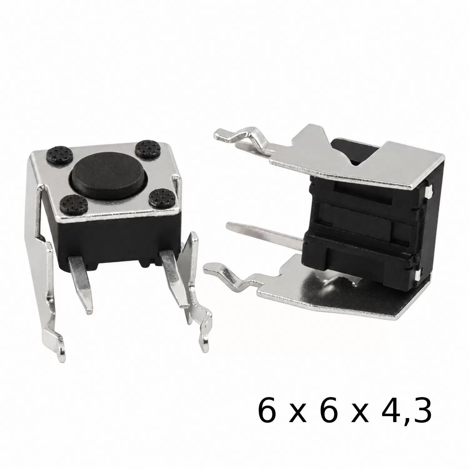 фото товара Кнопка тактовая 6x6x 4.3 мм угловая