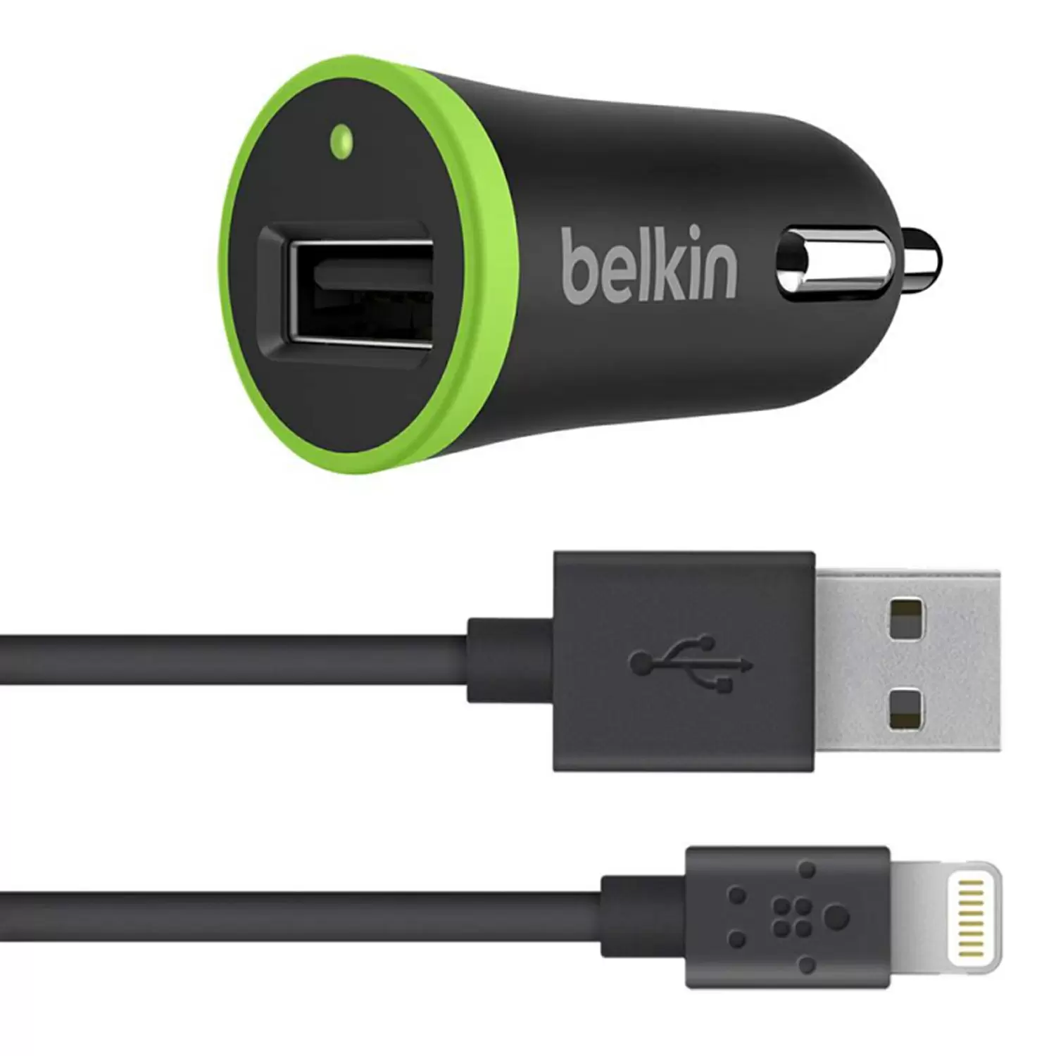 Купить Автомобильное зарядное устройство Belkin ChargeSync с кабелем (10W/2.1A) по низкой цене