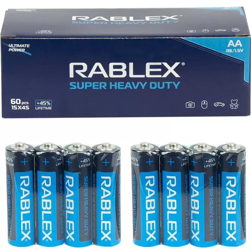 фото товара Батарейка Rablex R6 AA Super Heavy Duty 1.5V