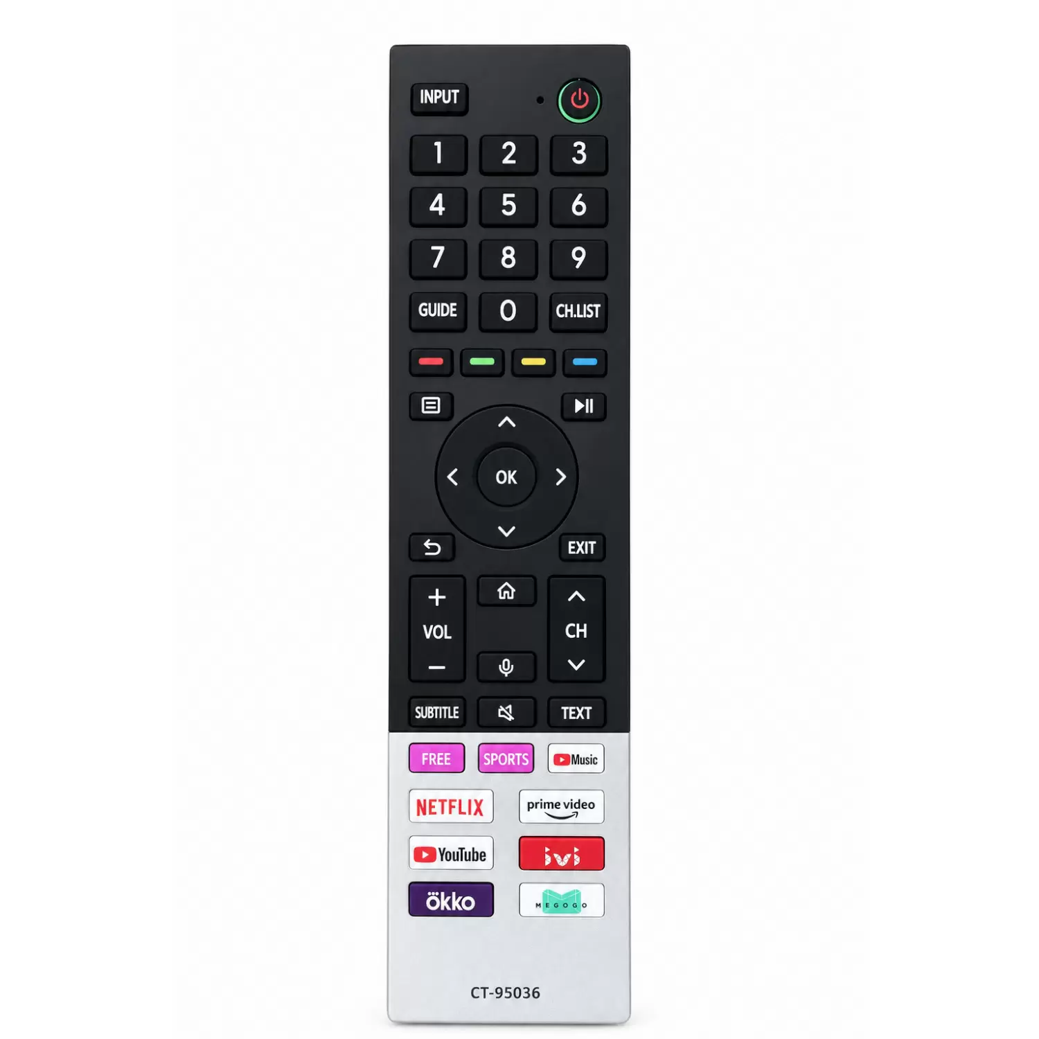 фото товара Пульт для телевизора TOSHIBA CT-95036 (с микрофоном)