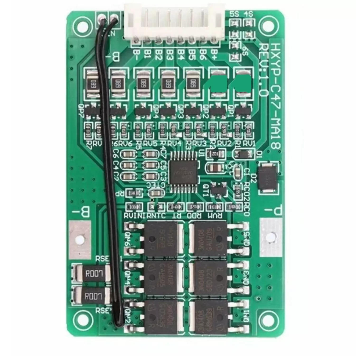 Купить Контроллер BMS 5S 20A для 5-и Li-Ion аккумуляторов с проводами по низкой цене