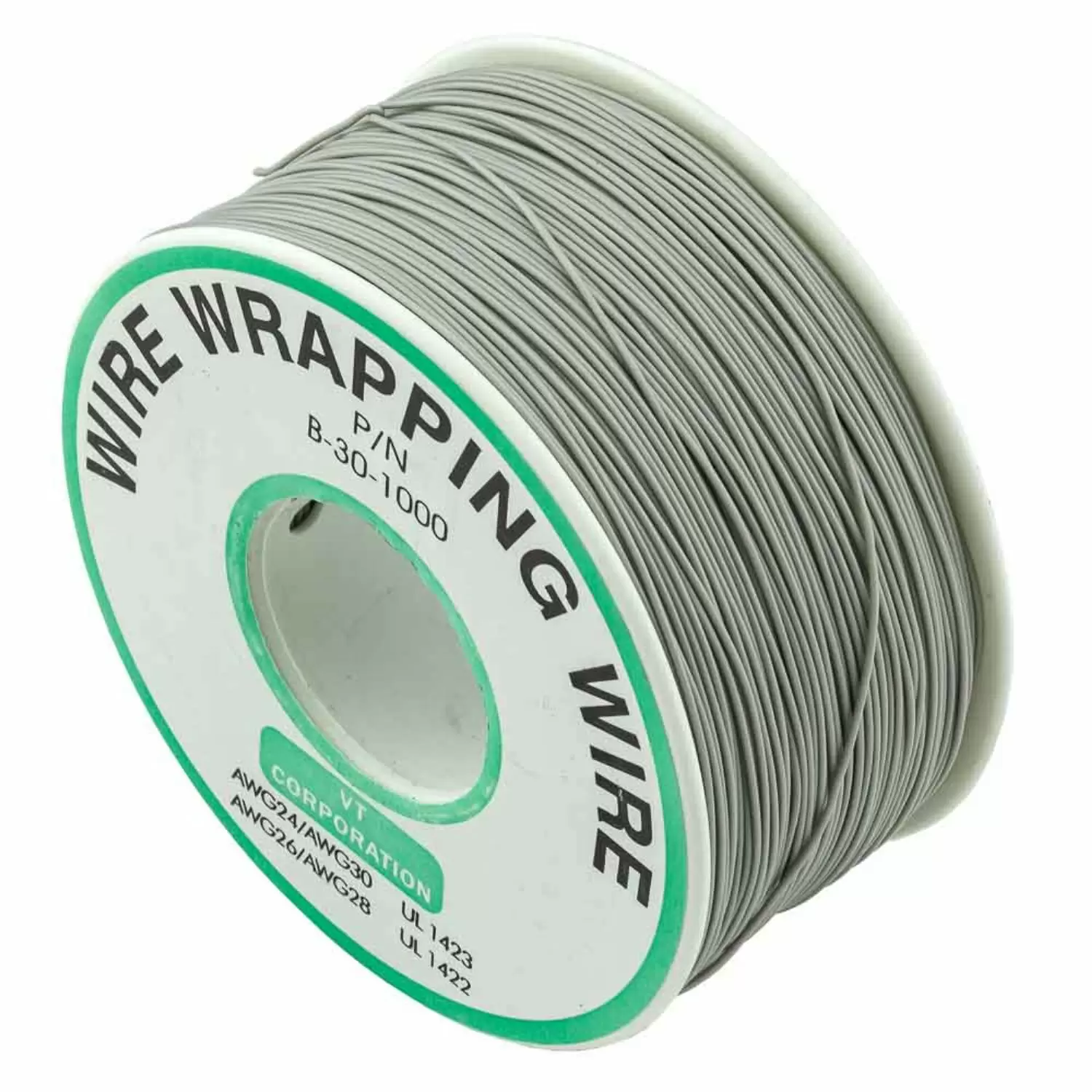Купить Одножильный монтажный провод 30AWG 0.25 мм 250 м. серый по низкой цене