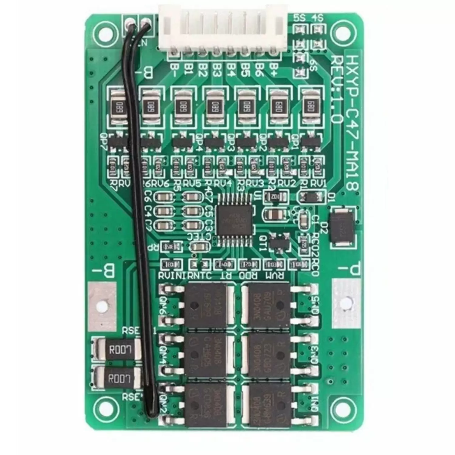 Купить Контроллер BMS 7S 20A для 7-и Li-Ion аккумуляторов с проводами по низкой цене