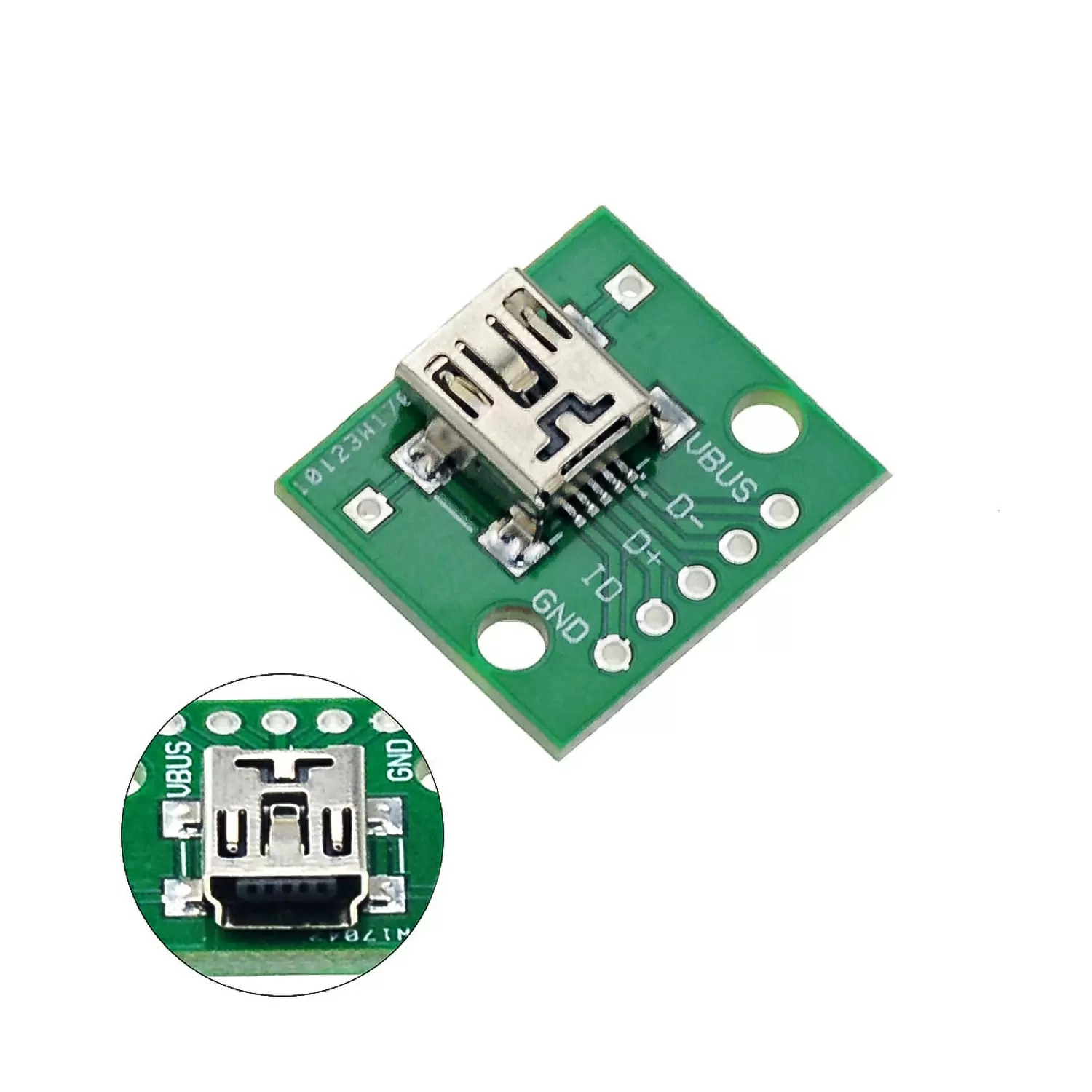 Купить Модуль miniUSB PCB гнездо на плате по низкой цене