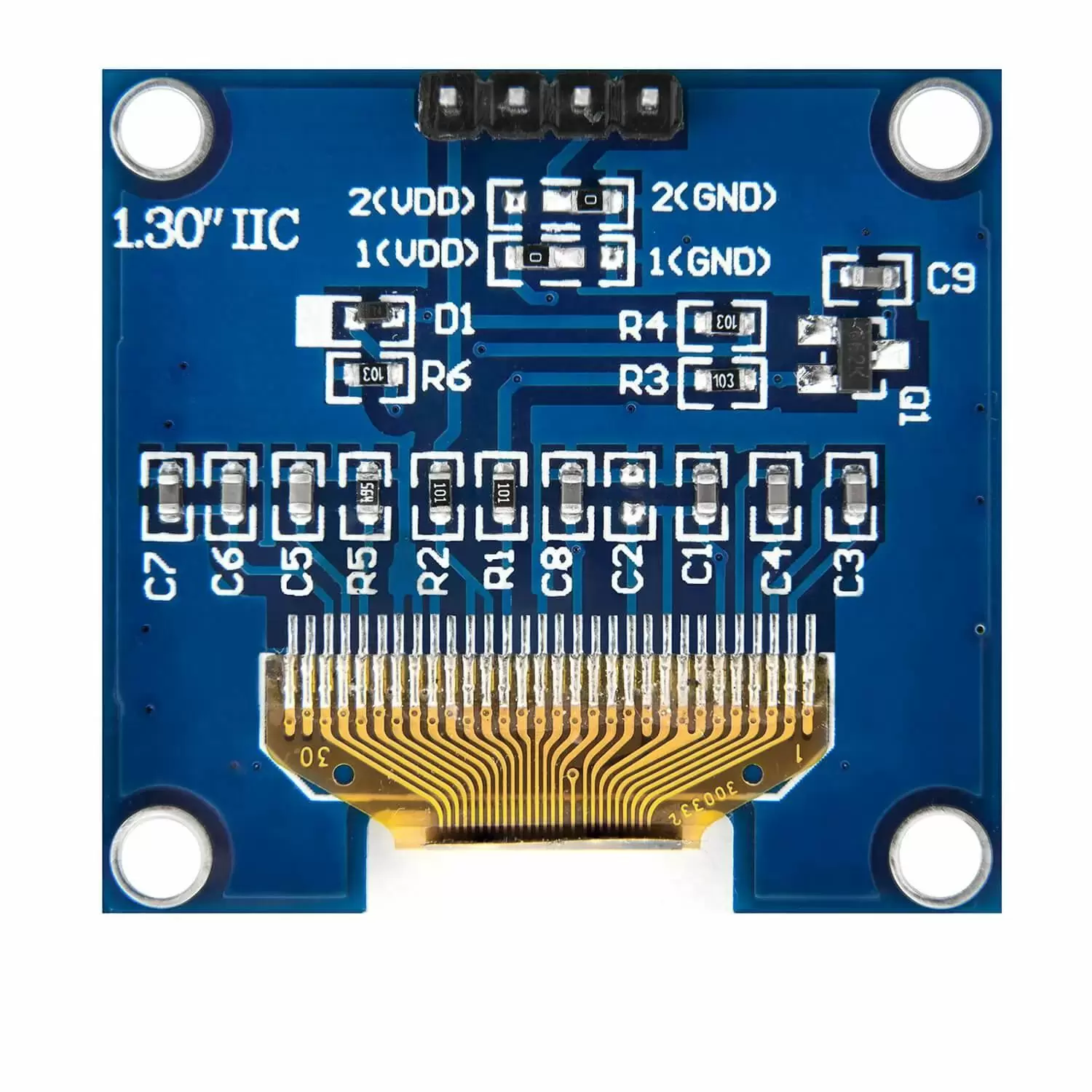 фото товара Дисплей OLED 1.3" I2C 128x64 (синий)