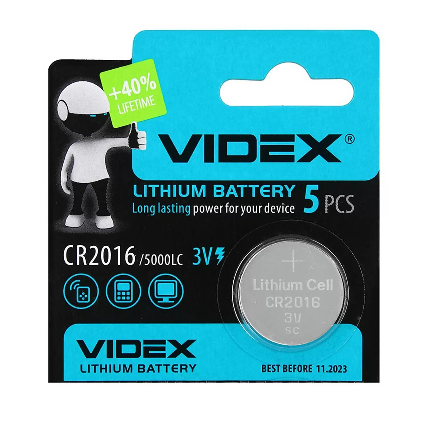 Купить Батарейка VIDEX CR2016 Lithium по низкой цене