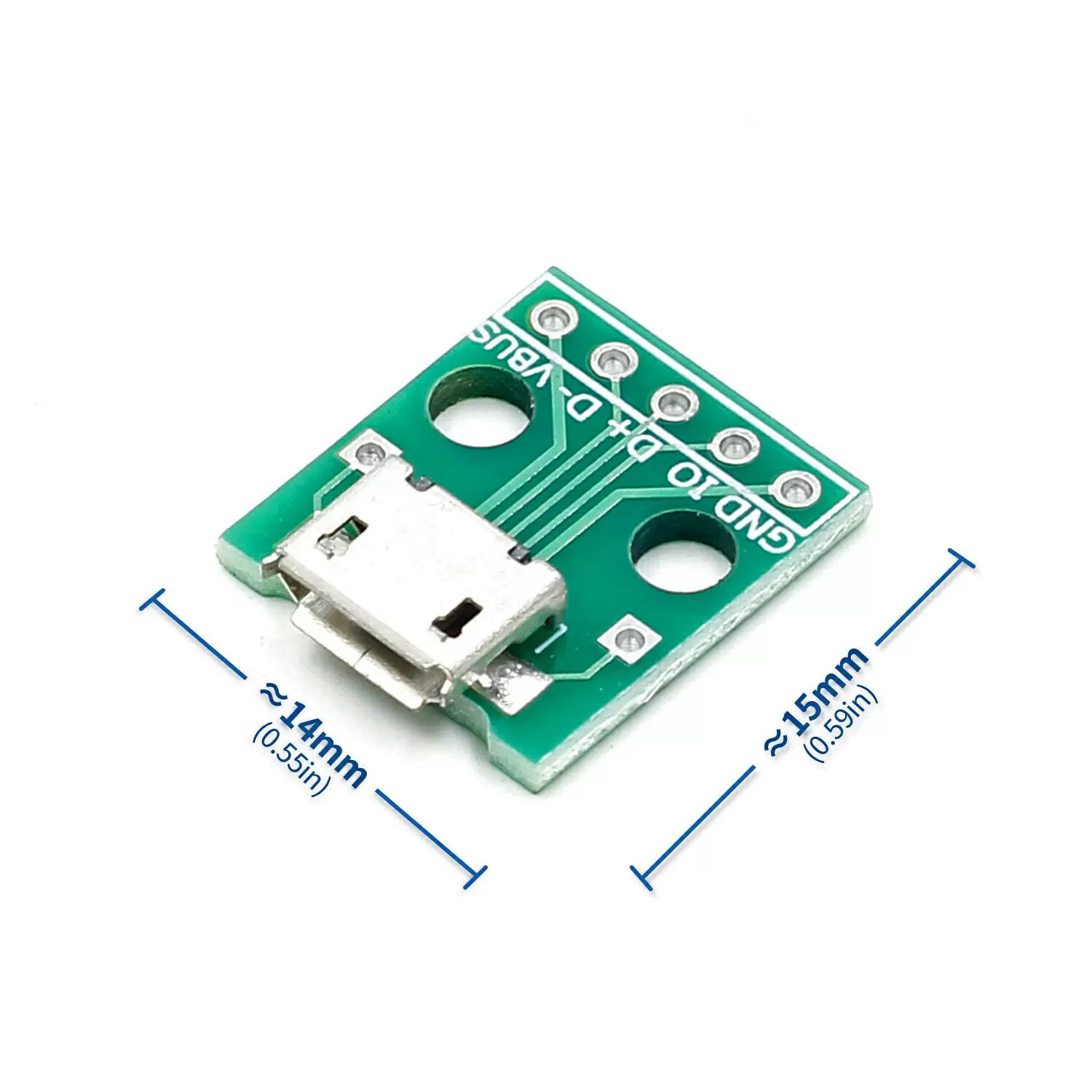 Купить Модуль microUSB PCB гнездо на плате по низкой цене