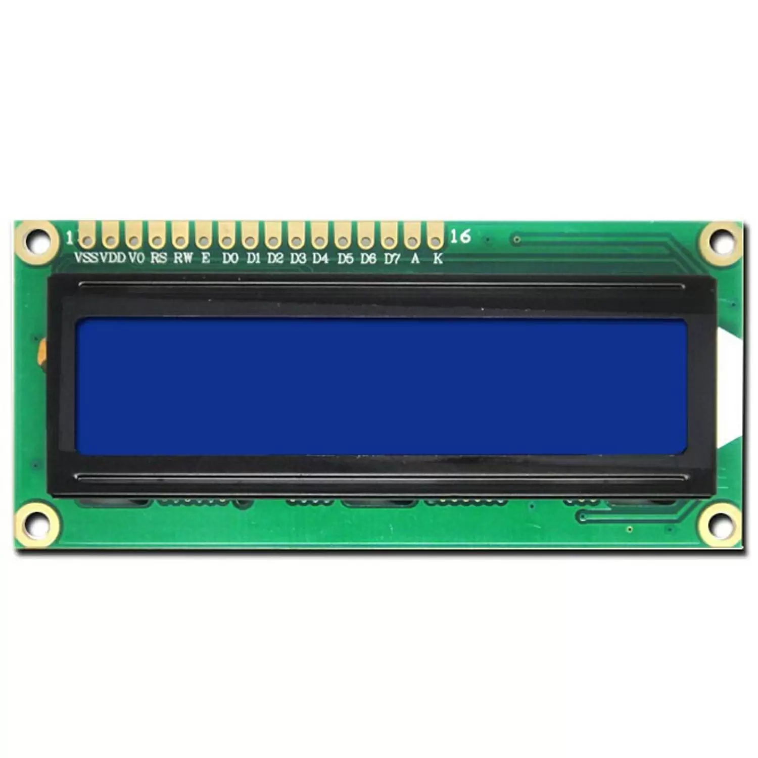 Купить LCD 1602 символьный дисплей 16x2 (синий) по низкой цене