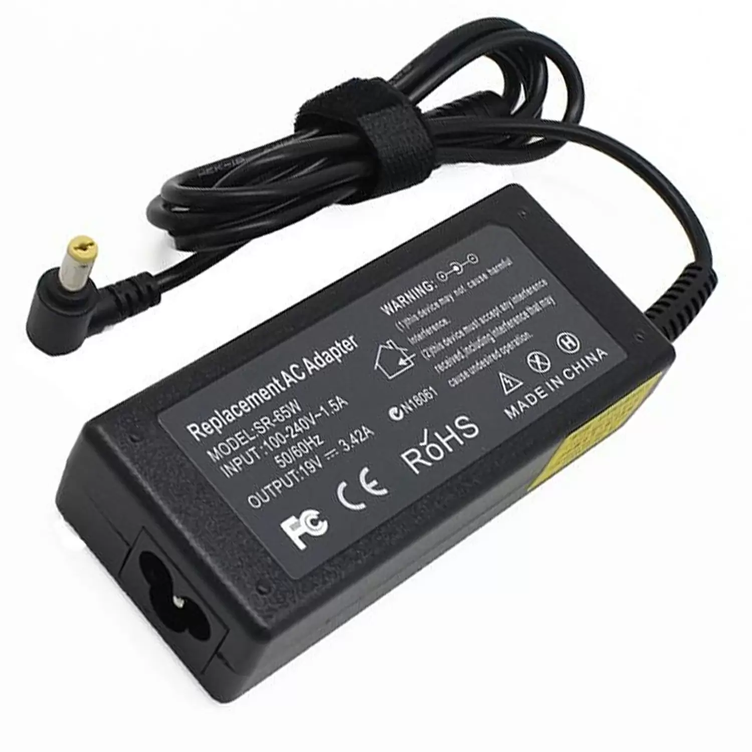 Купить Блок питания ноутбука Toshiba, Acer, HP, Asus, Lenovo, 19V, 3.42A, 1,7/5,5мм по низкой цене