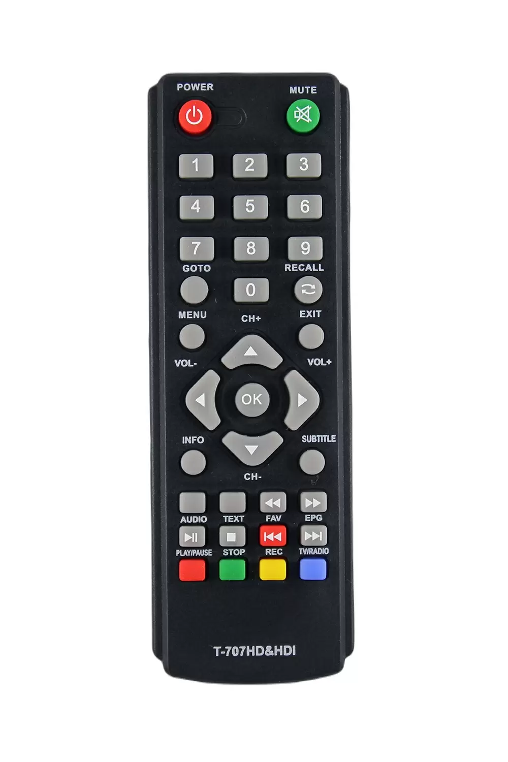 Купить Пульт для DVB-T2 тюнера Goldmaster T-707HD&HD1 по низкой цене