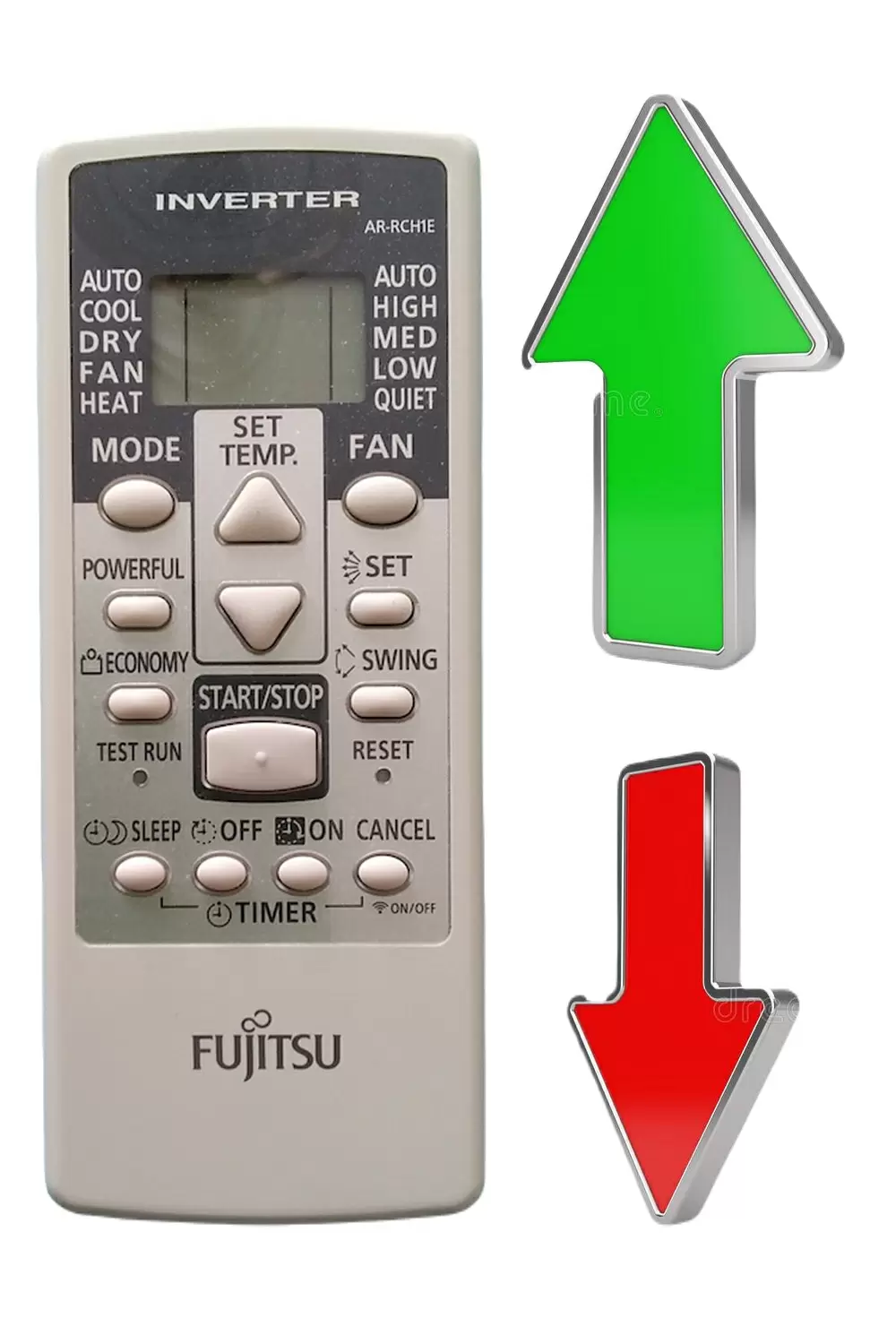 Купить Пульт для кондиционера Fujitsu AOYG09KPCA (AR-RCE1E) по низкой цене