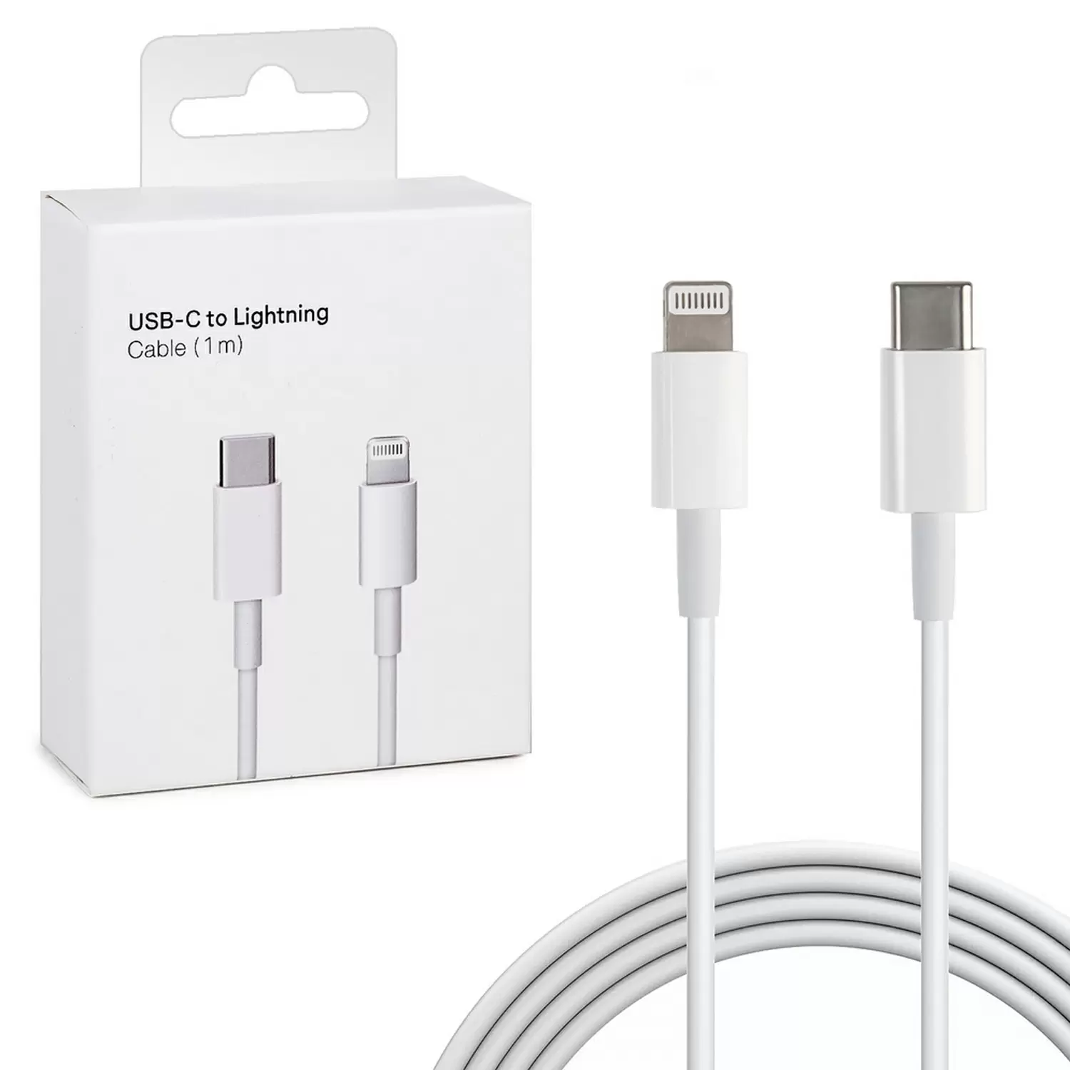 Купить Кабель зарядный USB Type-C на Lightning 1м по низкой цене