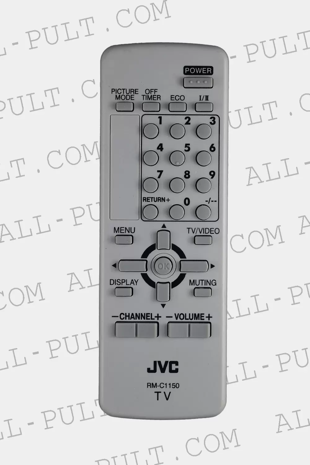 Купить Оригинальный пульт для телевизора Jvc RM-C1150 по низкой цене