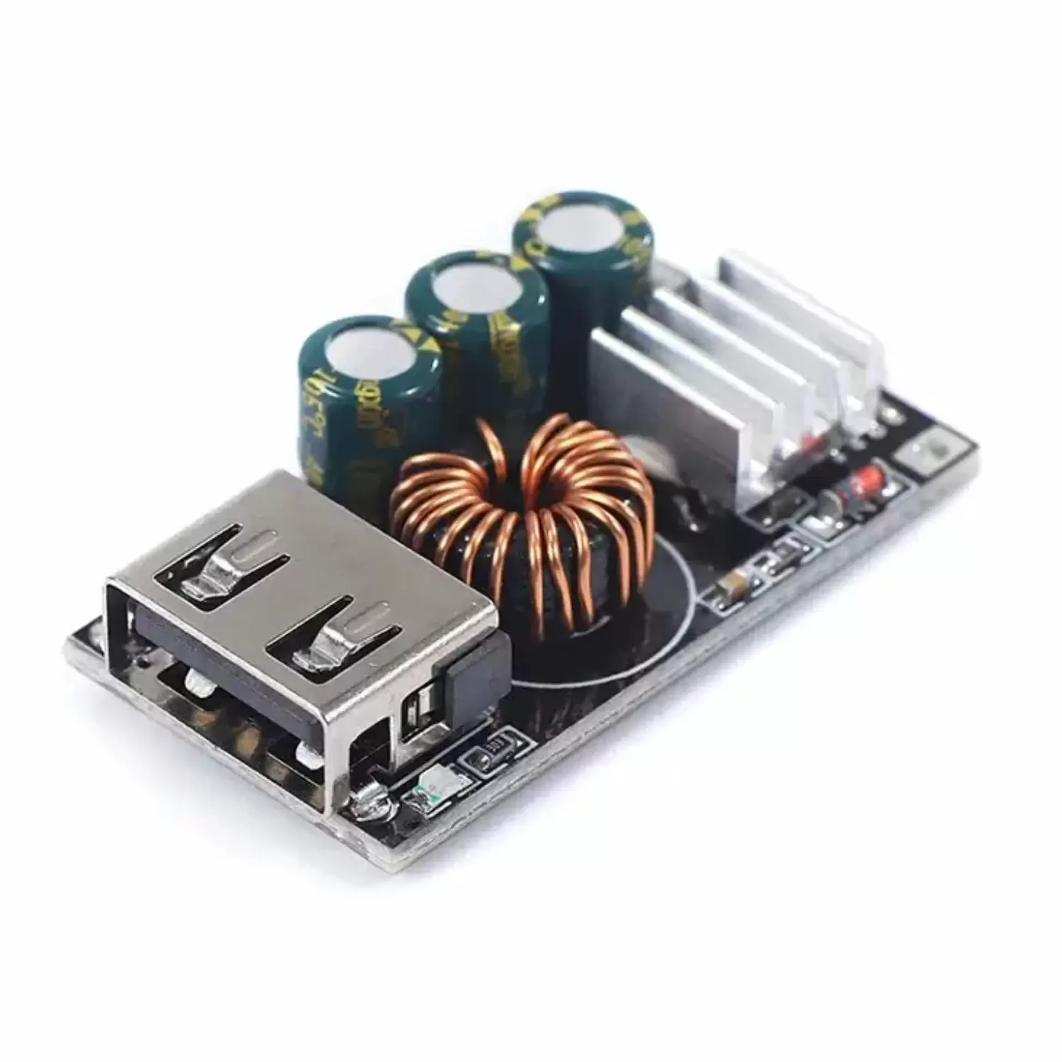 Купить Понижающий модуль для быстрой зарядки  Uвх=5-32 V ,Pвых=18/24W по низкой цене