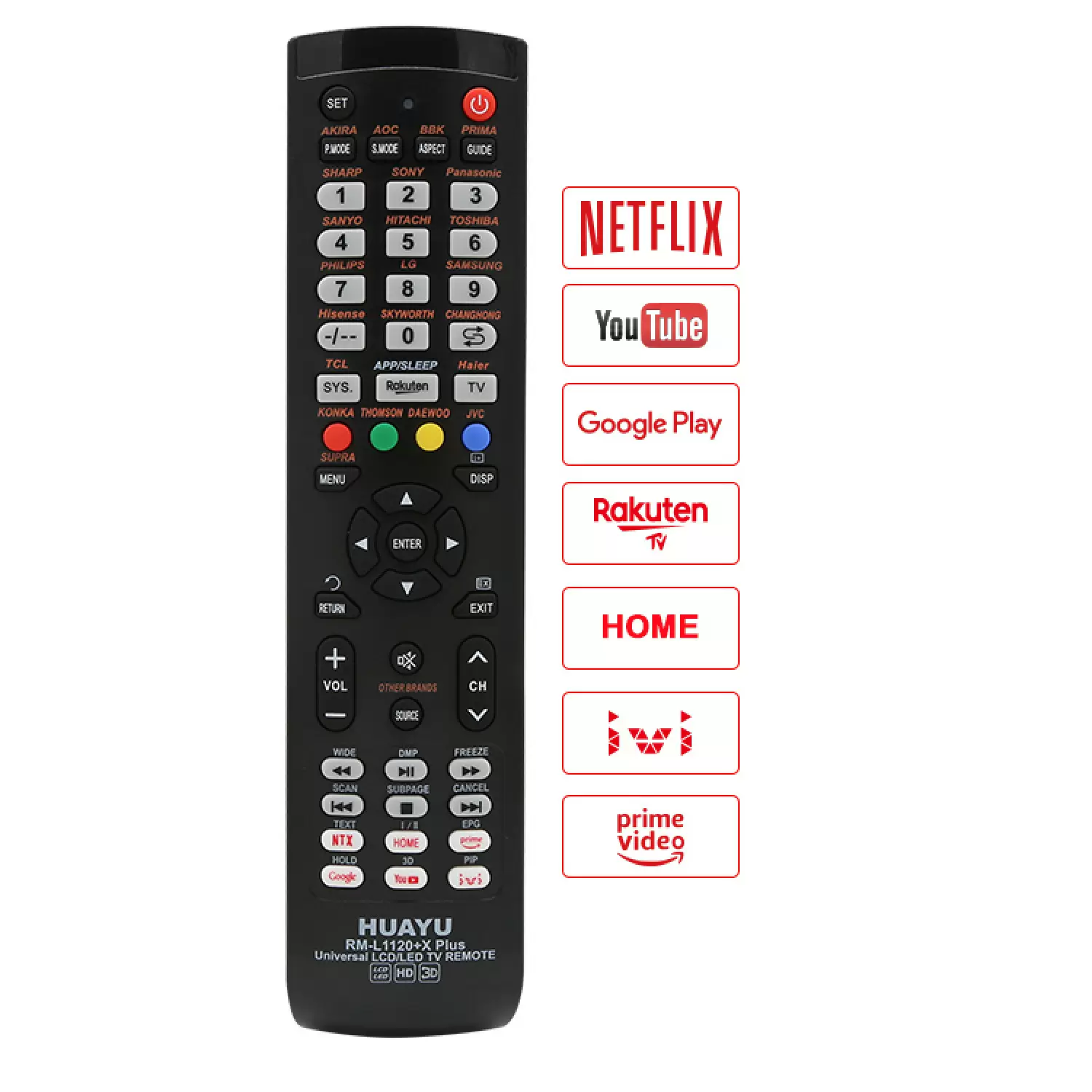 фото товара Универсальный пульт для телевизора HUAYU RM-L1120+X PLUS
