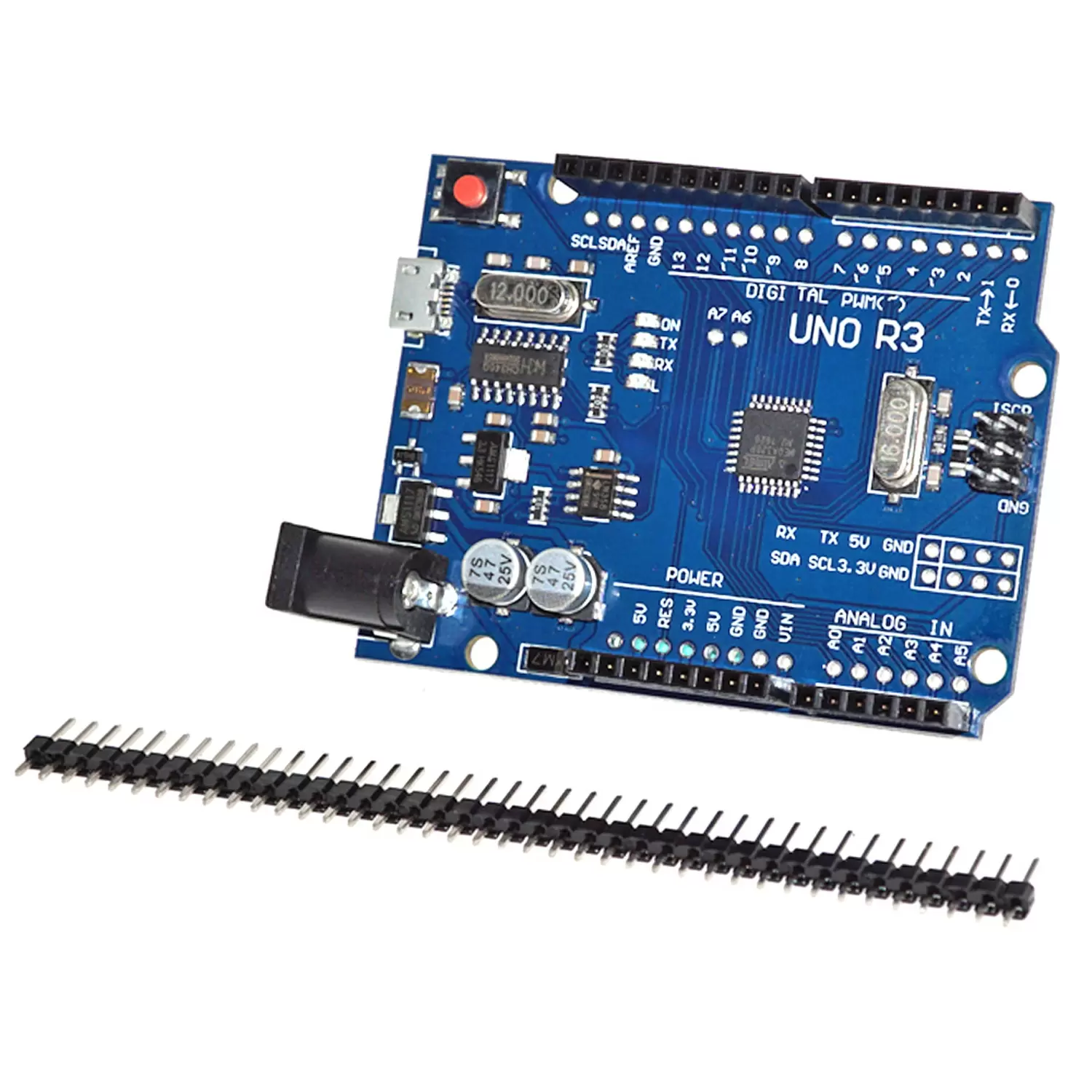 Купить Arduino UNO R3-MEGA328P Micro USB по низкой цене