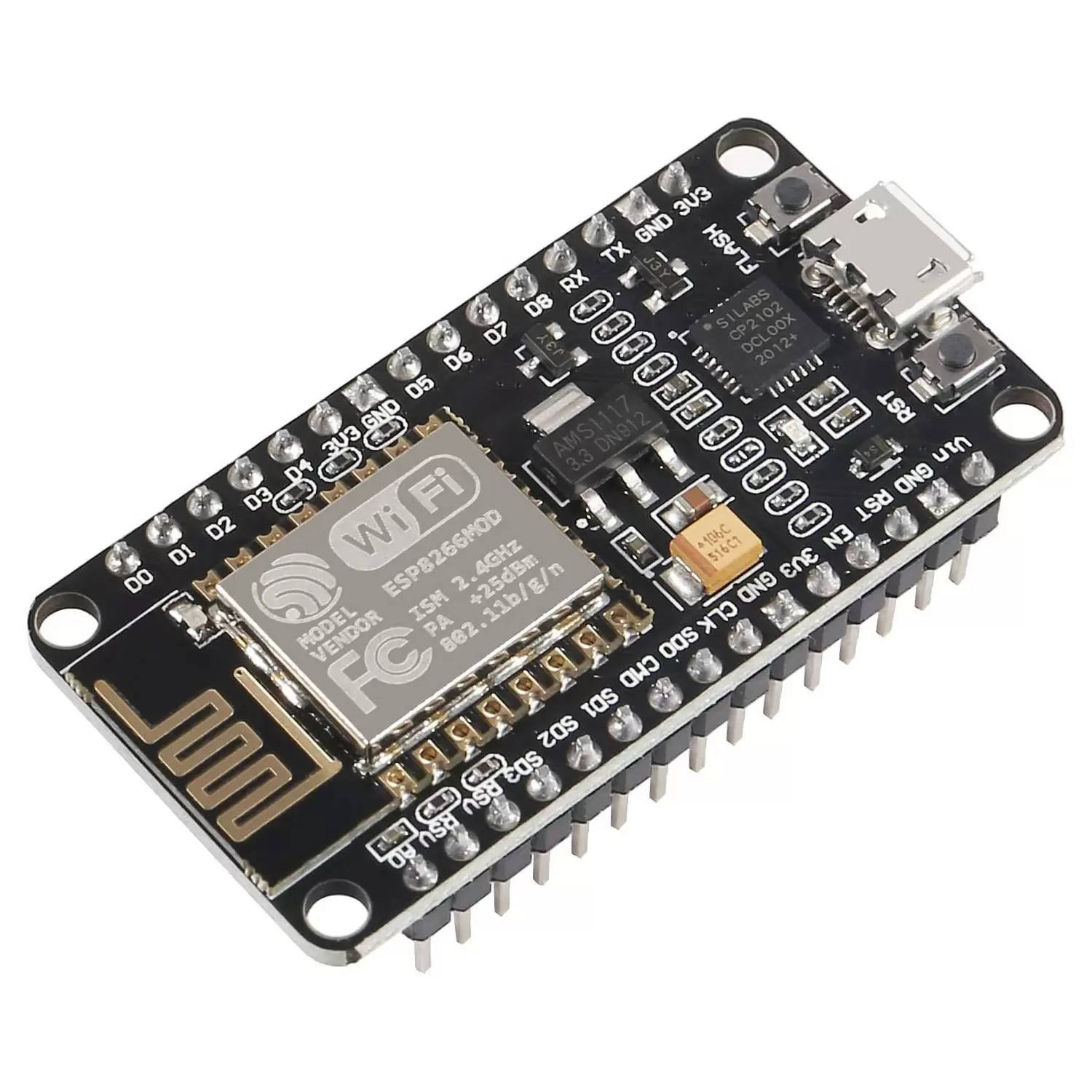 Купить Контроллер NodeMcu V3 WI-FI ESP8266,CP2102 по низкой цене