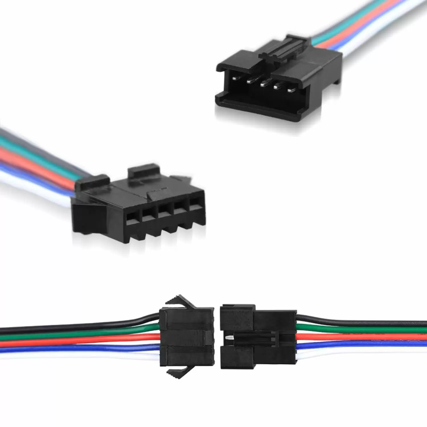 Купить Коннектор JST SM 5 pin с проводами комплект по низкой цене