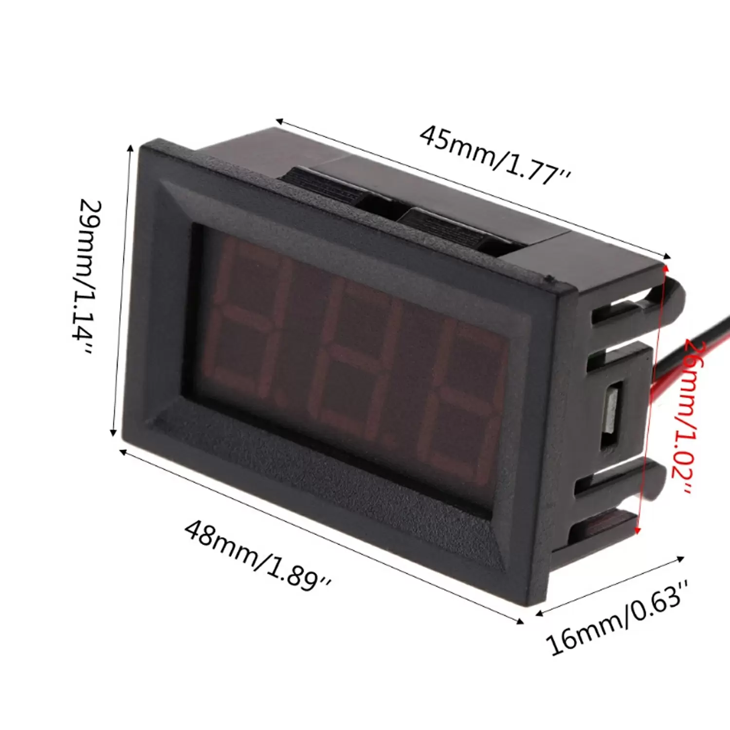 Купить Вольтметр Цифровой DC 4,5-30v 0.56 (Белый) по низкой цене