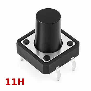 Купить Кнопка тактовая 12x12x 11 мм по низкой цене