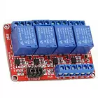 Модуль реле 4-ми канальный 5V c опторазвязкой
