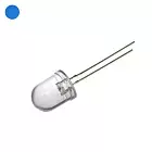 Светодиод 10мм синий прозрачный