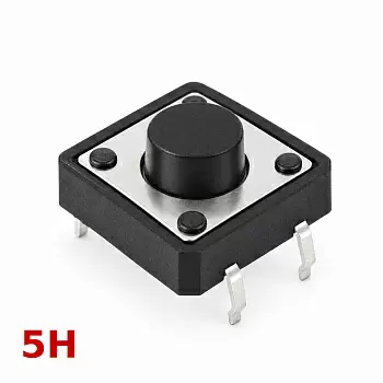 Купить Кнопка тактовая 12x12x 5 мм по низкой цене