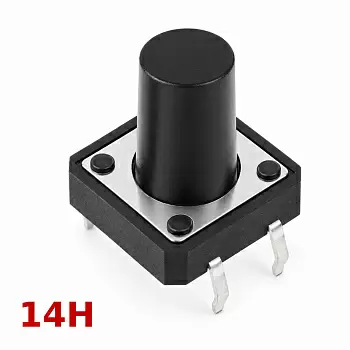 Купить Кнопка тактовая 12x12x 14 мм по низкой цене