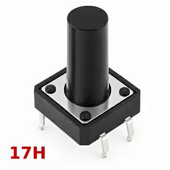 Купить Кнопка тактовая 12x12x 17 мм по низкой цене
