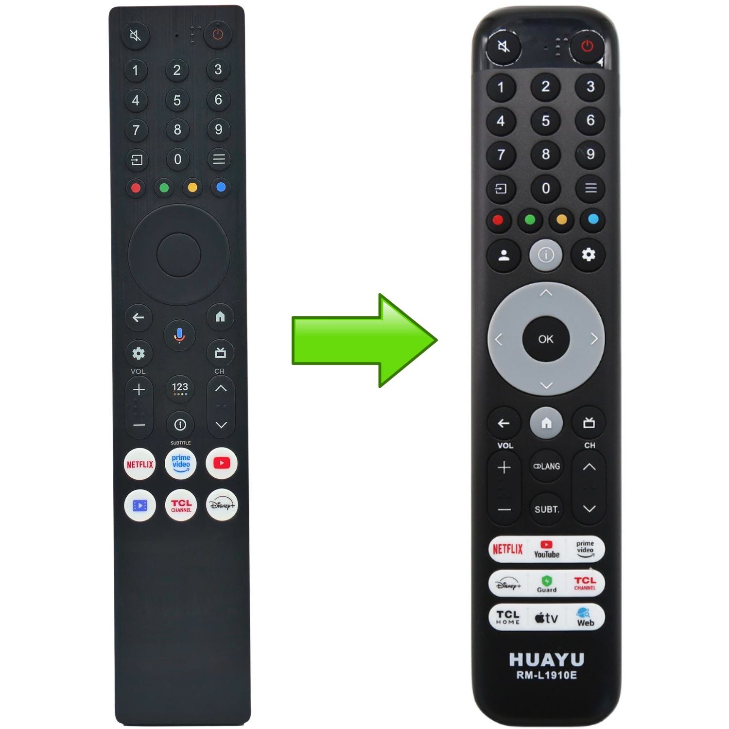 Купить Пульт для телевизора TCL RC833A  по низкой цене