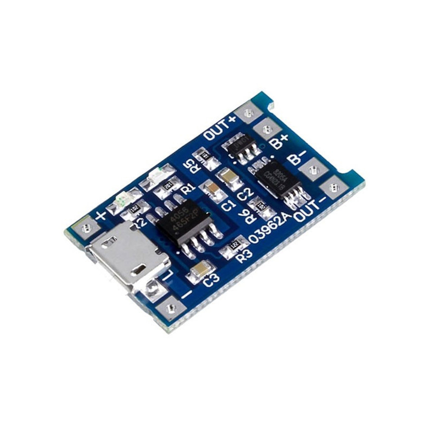 Купить Контроллер заряда для литиевых батарей TP4056 micro USB по низкой цене