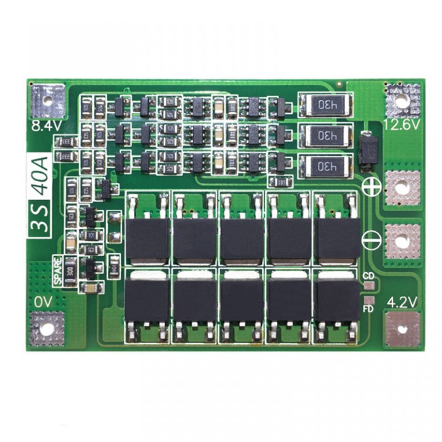 Купить Контроллер BMS 3S 40A для 3-х Li-Ion аккумуляторов по низкой цене