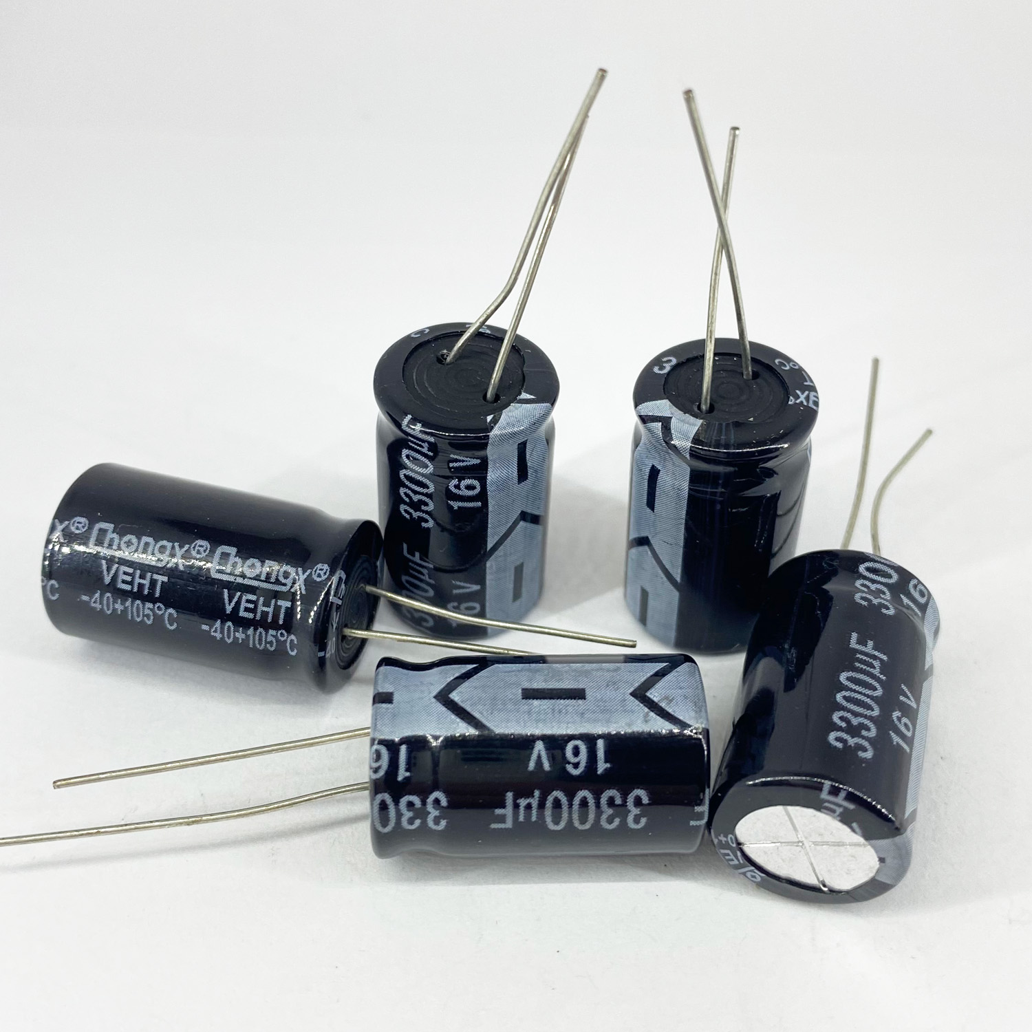 Электролитические конденсаторы 3300 мкф x 16 В - 13x21 мм 105 °C ChongX, фото
