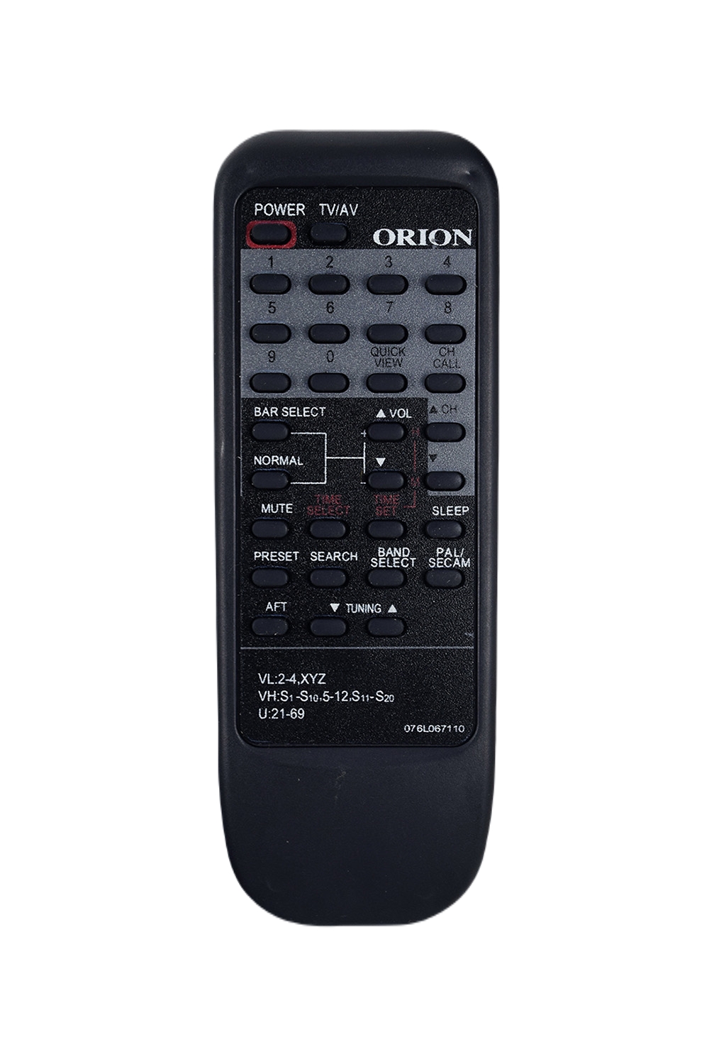 Пульт для телевизора Orion 076L067110, фото