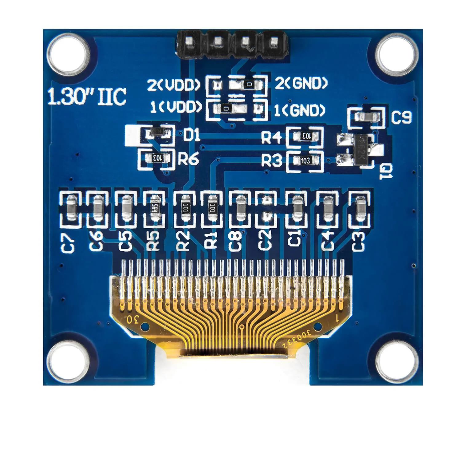 фото товара Дисплей OLED 1.3" I2C 128x64 (белый)