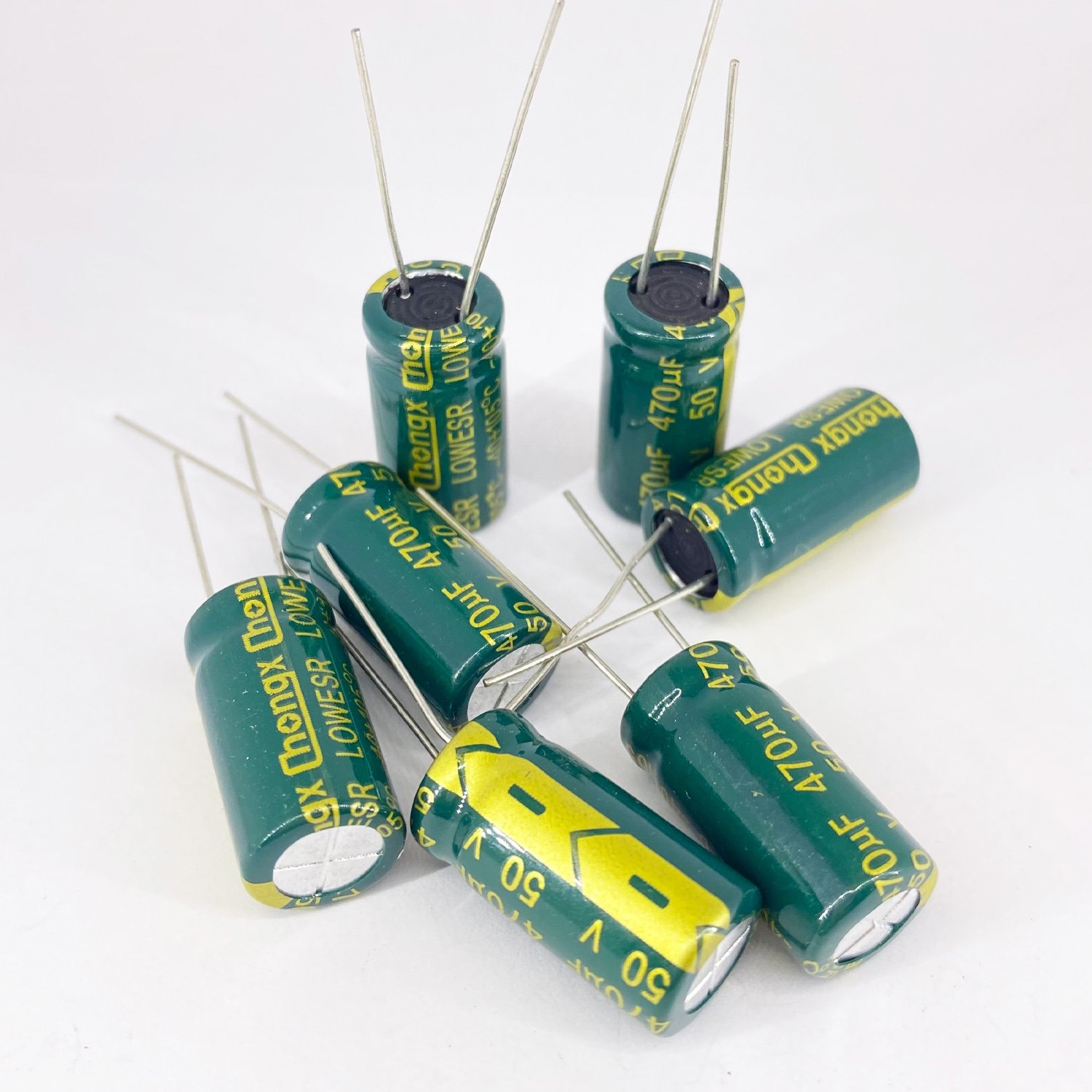 Электролитические конденсаторы 470 мкф x 50 В - 10x20 мм 105 °C ChongX (LOW ESR), фото
