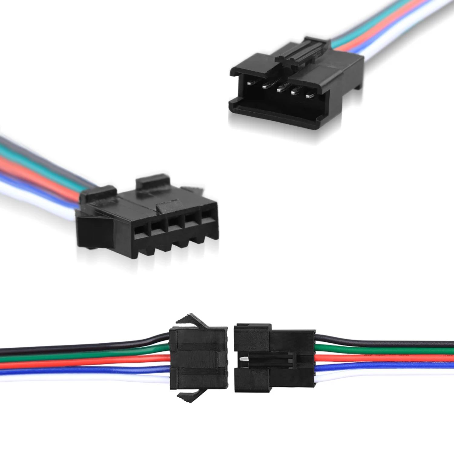 Купить Коннектор JST SM 5 pin с проводами комплект по низкой цене
