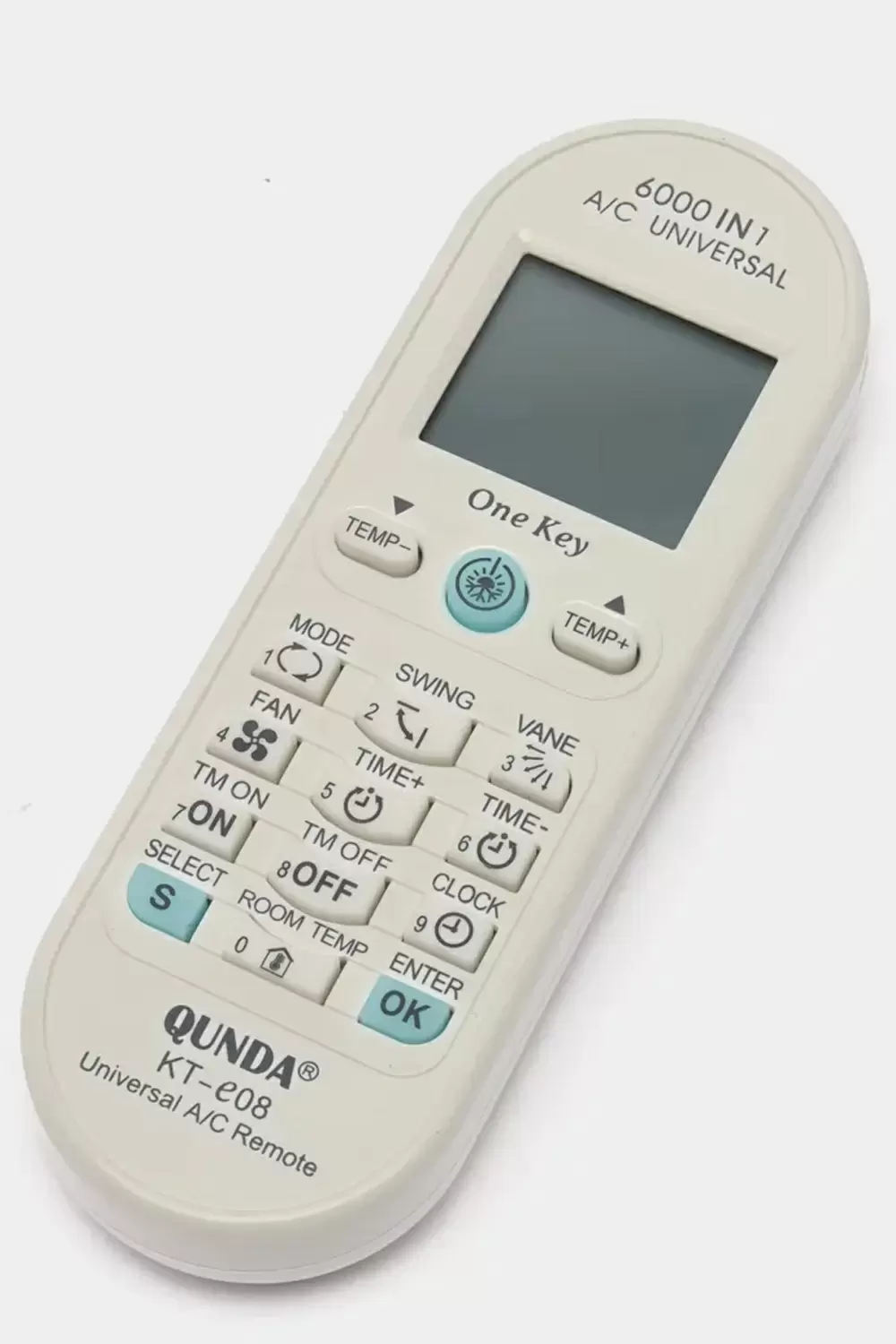 Универсальный пульт для кондиционера Qunda KT-e08 фото товара Универсальный пульт для кондиционера Qunda KT-e08