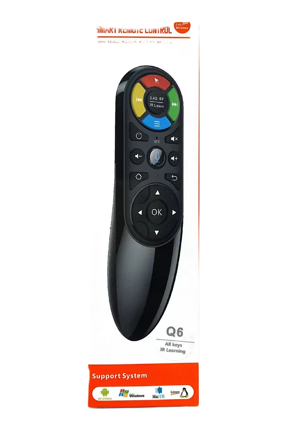 Air Mouse Q6 с микрофоном (Оригинал) фото товара Air Mouse Q6 с микрофоном (Оригинал)