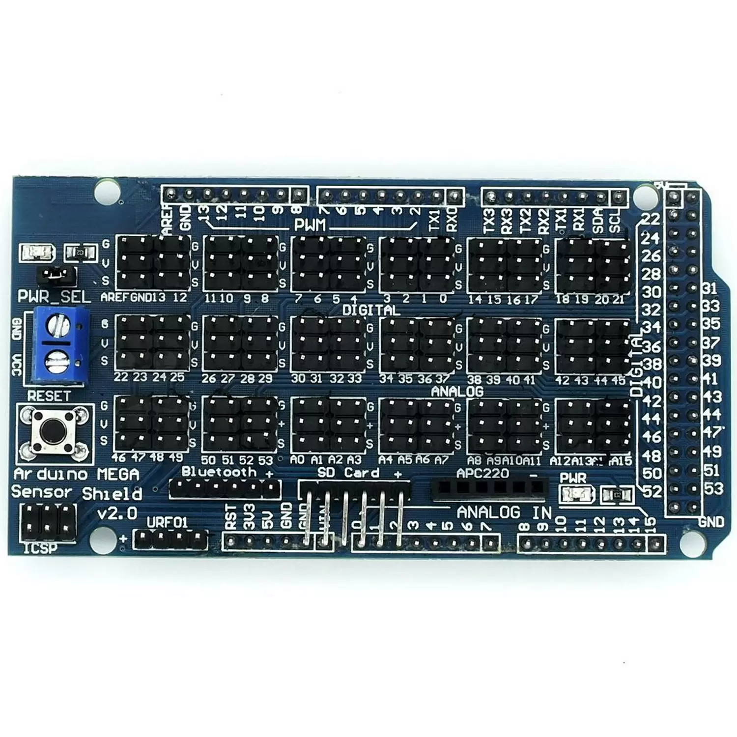 Плата расширения для Ардуино Mega Sensor Shield V2.0 Купить Плата расширения для Ардуино Mega Sensor Shield V2.0 по низкой цене