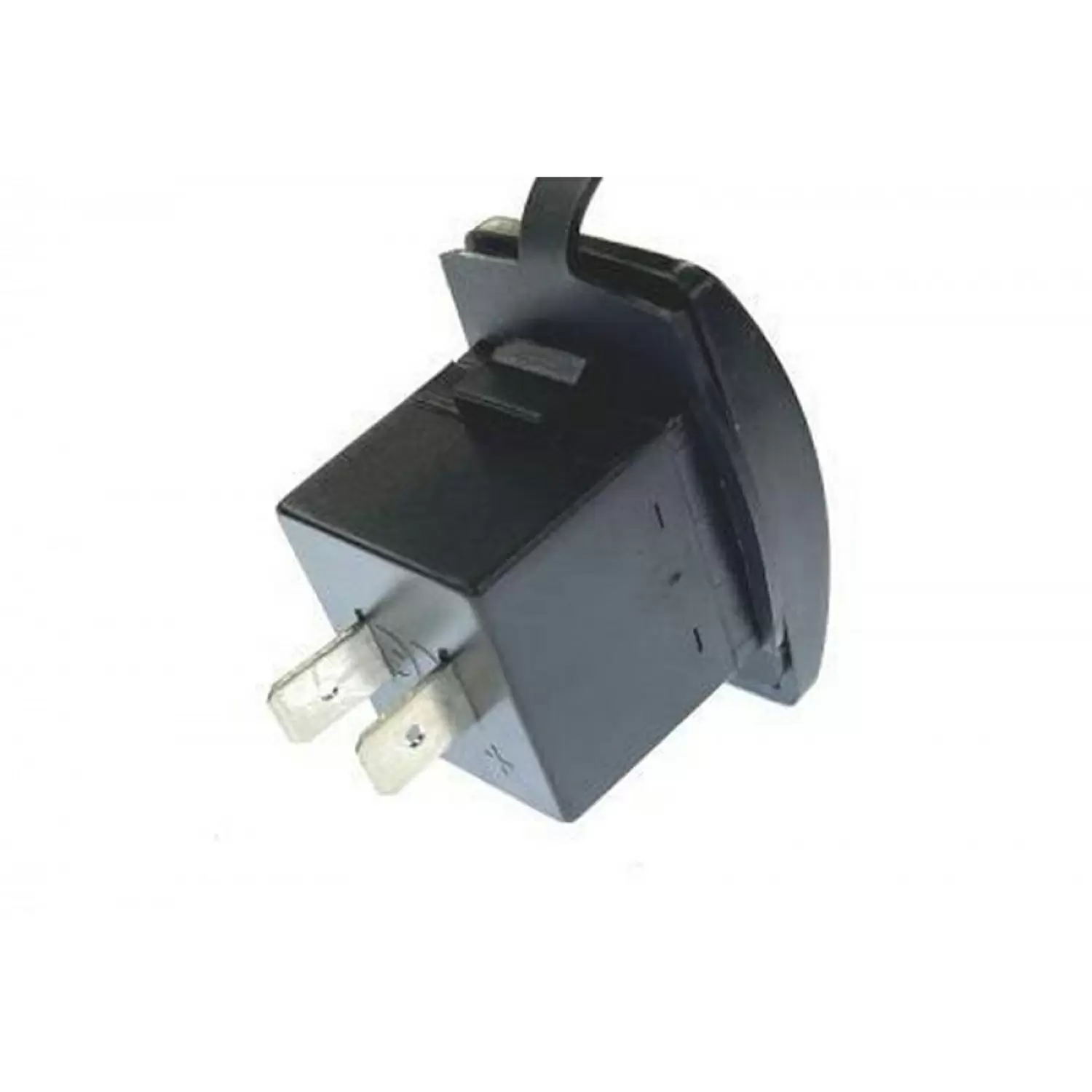 Гнездо USB на 2, прямоугольное (вход 12/24V, выход – 5V, 3.1A), LED подсветка (Синий) фото товара Гнездо USB на 2, прямоугольное (вход 12/24V, выход – 5V, 3.1A), LED подсветка (Синий)