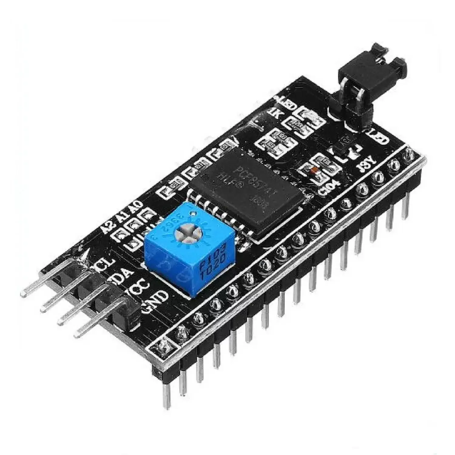 PCF8574 Преобразователь I2C интерфейса в LCD1602 фото товара PCF8574 Преобразователь I2C интерфейса в LCD1602