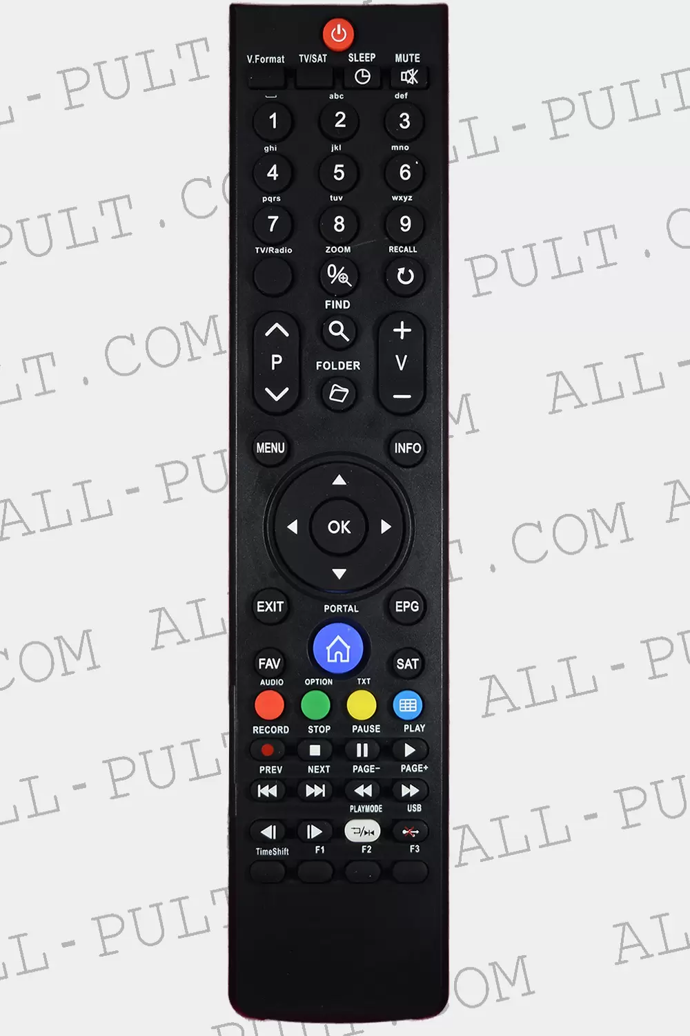 Пульт для спутникового тюнера Galaxy Innovations GI-S8120 фото товара Пульт для спутникового тюнера Galaxy Innovations GI-S8120