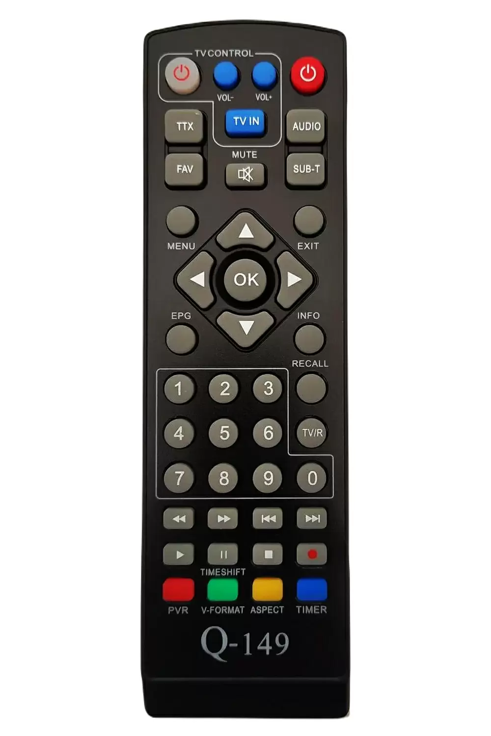 Пульт для DVB-T2 тюнера Q-Sat Q-150 фото товара Пульт для DVB-T2 тюнера Q-Sat Q-150