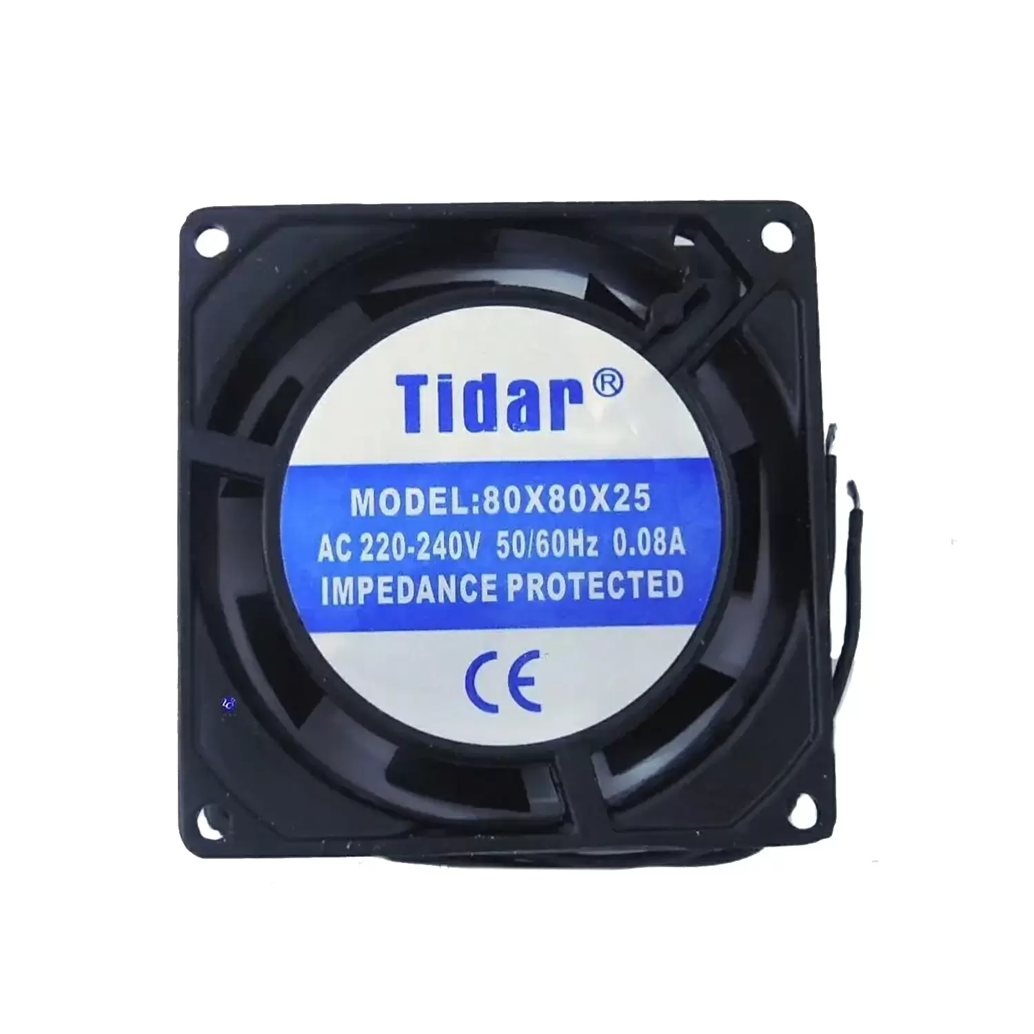 Вентилятор TIDAR 220V 80x80x25 фото товара Вентилятор TIDAR 220V 80x80x25