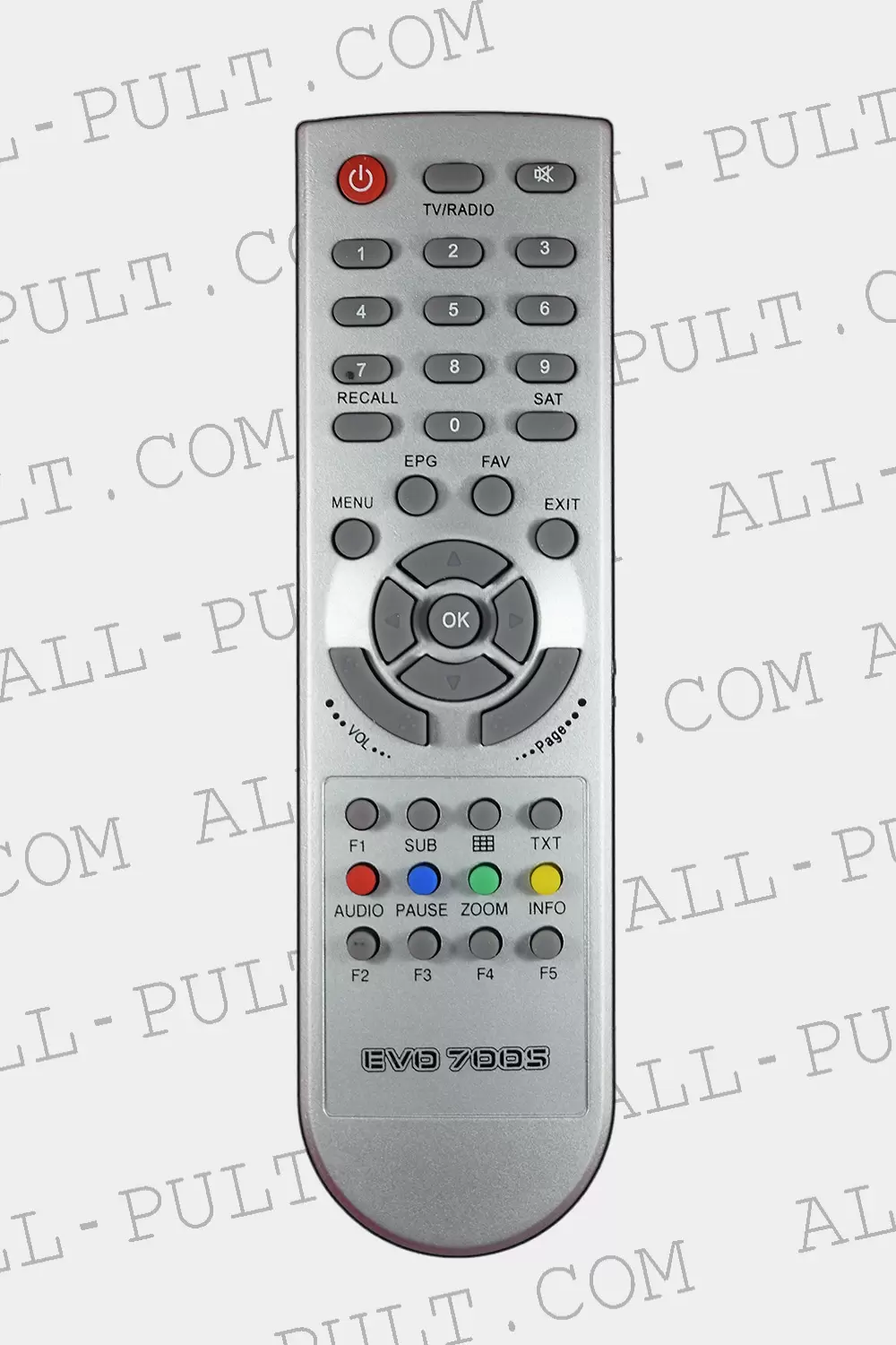 Пульт для спутникового тюнера Evolution RC-700S фото товара Пульт для спутникового тюнера Evolution RC-700S