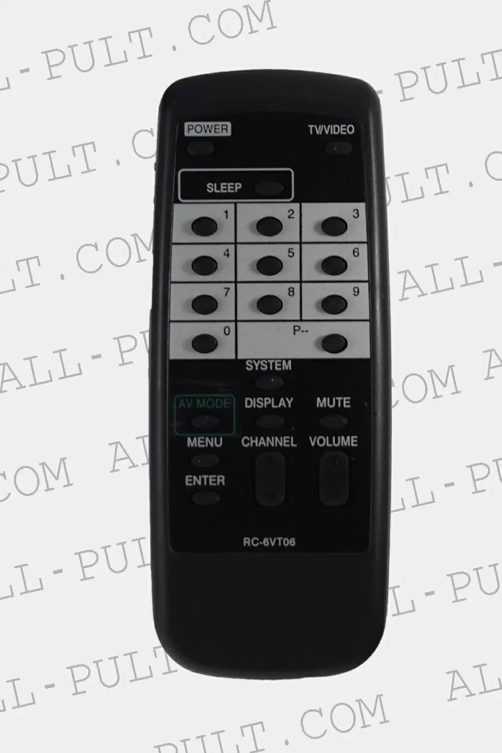 Пульт для телевизора Aiwa RC-6VT06   фото товара Пульт для телевизора Aiwa RC-6VT06