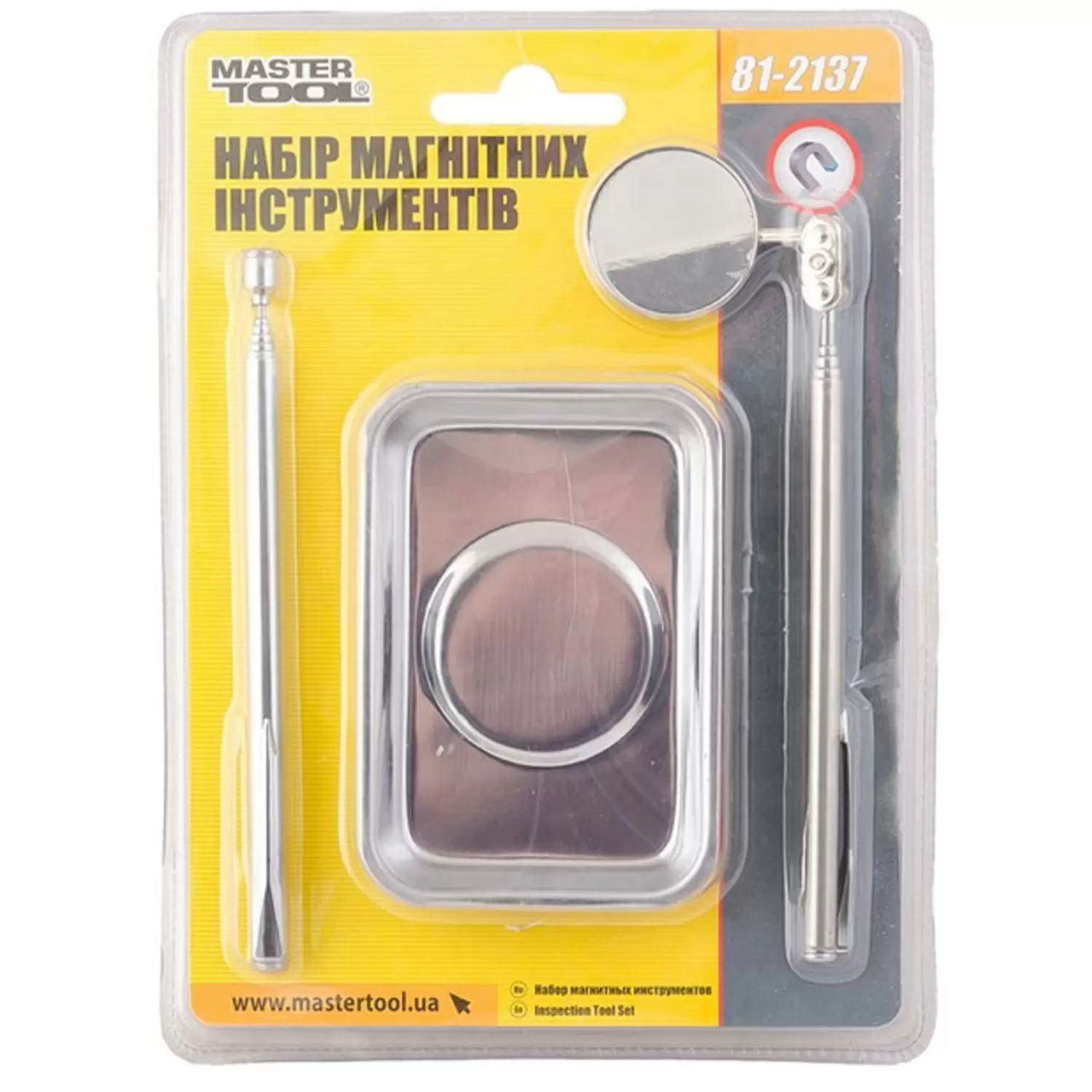 Набор магнитных инструментов MASTERTOOL (тарелка/захват/зеркало) фото товара Набор магнитных инструментов MASTERTOOL (тарелка/захват/зеркало)
